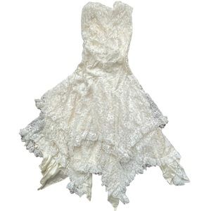 Frederick’s of Hollywood vintage lined lace dress with plastic boning